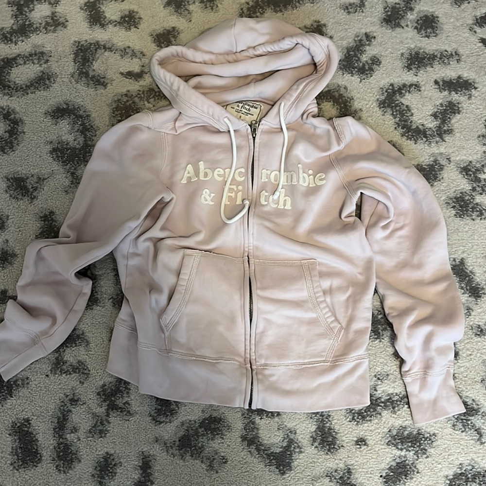 Abercrombie & Fitch light pink zip up